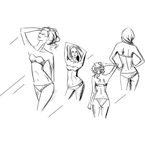 ZhuoAng Underwear Model Clear Stamps For DIY Scrapbooking/Card Making/Album Decorative Silicon Stamp Crafts