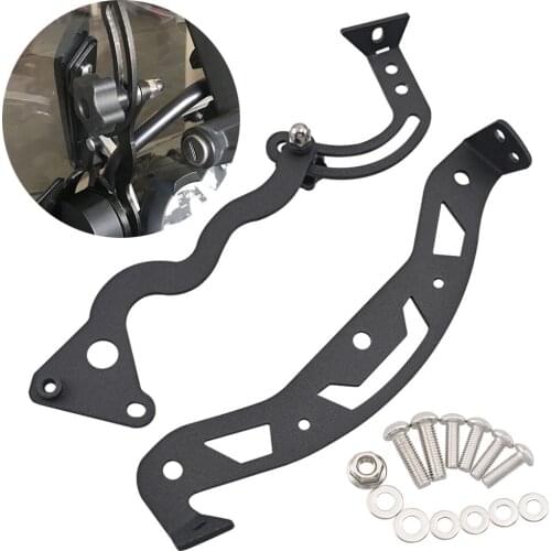 Motorcycle Black Windscreen Bracket Adjustable Clamp Holder Support Fits For BMW R1200GS LC Adv R1250GS Adventure 2013-Up