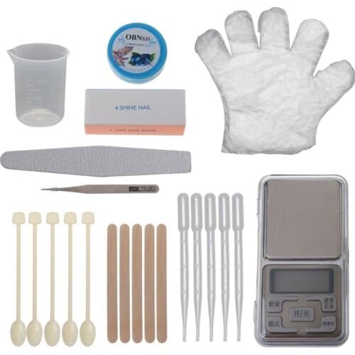 L5YD 26PCS DIY Resin Mixing Tools Kit Plastic Measuring Cups with Droppers Mixing Stir Sticks Tweezer Scale Resin Epoxy Tools