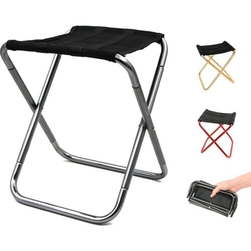 Outdoor Folding Chairs Portable Fishing Chair Lightweight Camping Chair Easy To Carry With Bag