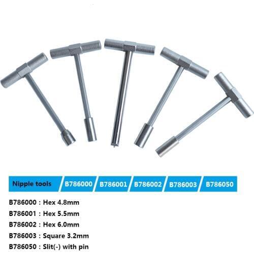 Bicycle Bike Nipple Tools Hex 4.8mm 5.5mm 6.0mm Square 3.2mm Bike Spoke Tool