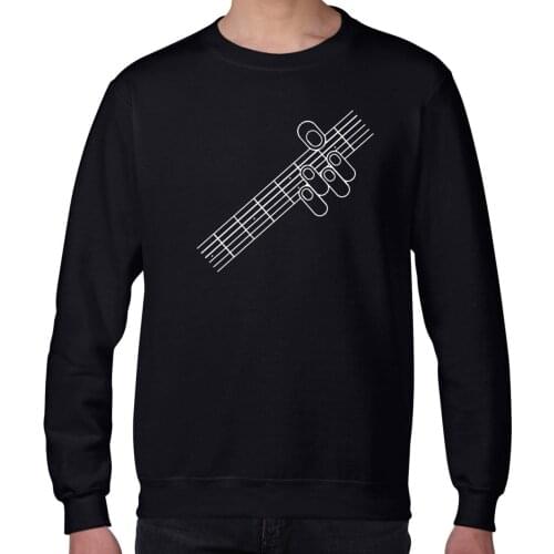 TARCHIA New 2021 Guitar chords Oversized Hoodies Printed Mens Casual Fit Pullover Mens Male Long Sleeve Sweatshirts Music New