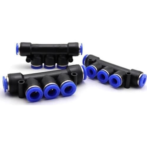 PKG 1PC Pneumatic fittings Quick Coupling Gas Pipe Plastic Connector 4mm 6mm 8mm 10mm 12mm Reduced diameter pneumatic joint