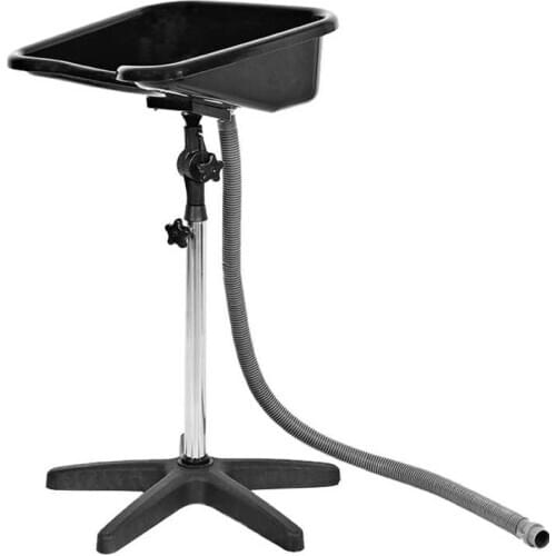 Adjustable Height Hair Basin Barber Salon Bowl A Portable Design Plastic Shampoo Hair Treatment 40 x 47 x 84cm Barber Supplies