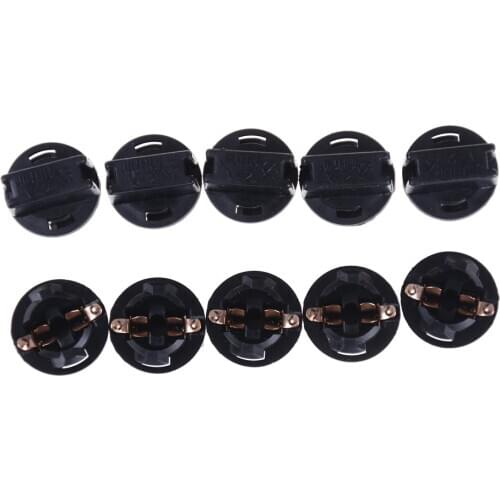 10PCS T10 Socket Dashboard Instrument Panel Socket T10 W5W 168 192 194 Twist Lock Wedge Bases Lamp Dash Bulb Plug