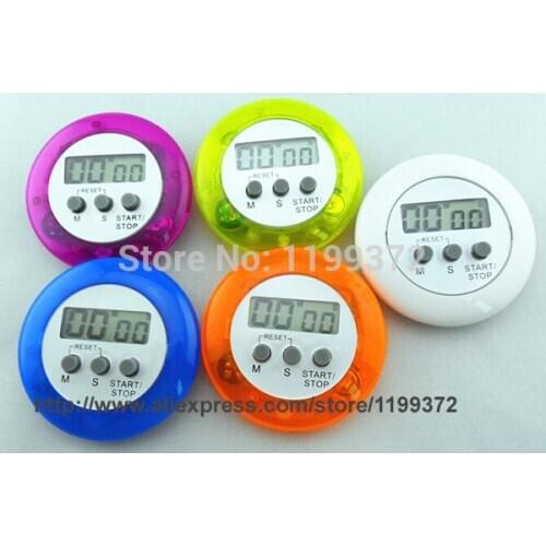 100pcs/lot novelty digital kitchen timer Kitchen helper Mini Digital LCD Kitchen Count Down Clip Timer Alarm Free shipping