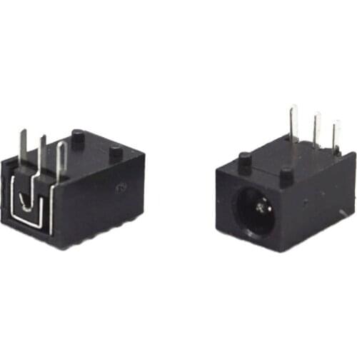 20PCS DC-003 Round DC Power Socket DC003 3.5 - 1.3 MM 3.5*1.3 Female Connector 3PINS Soldering ROHS