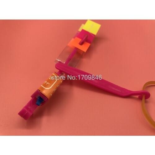 20 pcs LED Slingshot Flying Sling Rubberband Helicopter HY-588A Party Toys Kids