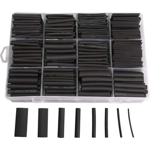 625Pcs Heat Shrink Tubing Kit Heat Shrink Tubes Wire Wrap Ratio 2:1 Electrical Cable Sleeve Assortment with Storage Case