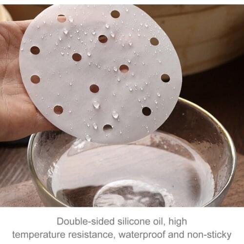 Non-Stick Silicone Steamer Pad White Dim Sum Paper Cooking Tools Kitchen Steamers Mat Home Restaurant Kitchen Accessories