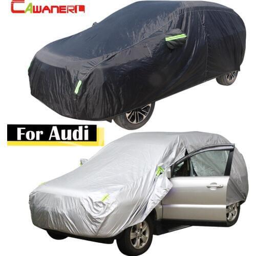 Cawanerl Waterproof Car Cover Sun Rain Snow Resistant Auto Covers For Audi A1 A3 A4 A5 A6 A8 Q3 Q5 Q7 S3 S5 S8 S7 RS4 RS5 RS6 TT