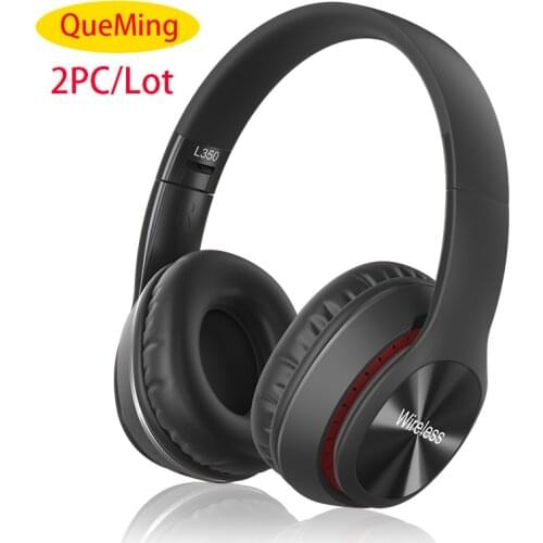 2PC/Lot L350 Wireless Bluetooth Headphones PS4 Gaming Headset Support TF Card With Microphone Stereo Music Earphone For Laptop