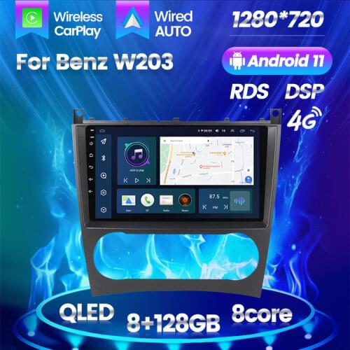 Car Multimedia Navigation Video Player Android For Mercedes Benz W203 W209 Vito W639 C200 Autoradio Stereo 9 Inch With BT Wifi