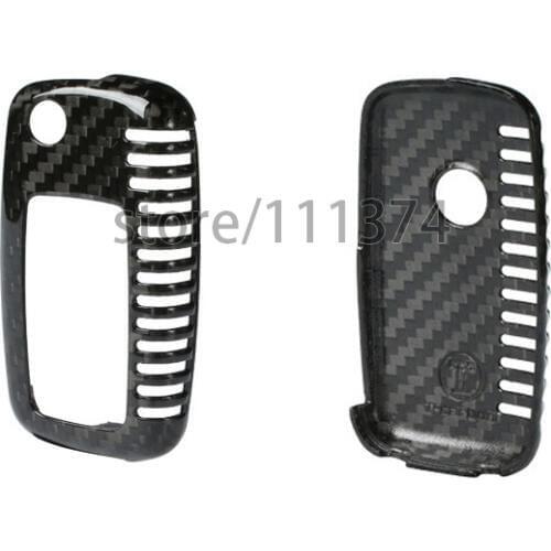 Nulla Genuine Carbon Fiber Car Auto Remote Key Fob Holder Case Cover For Volkswagen VW 2012 Golf Lamando POLO Sonata Touran 2015