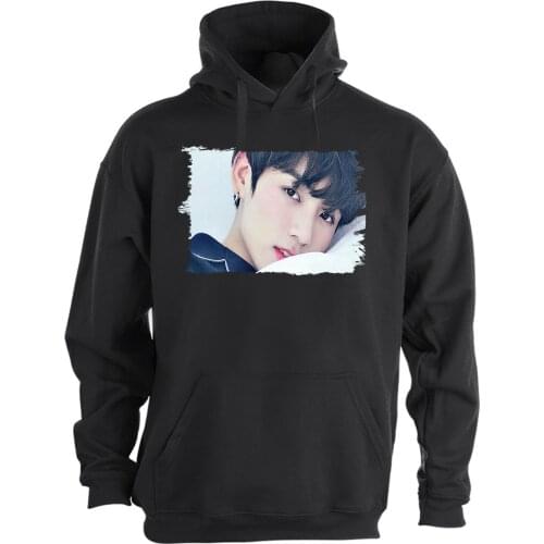 MERCHANDMANIA black hoodie BTS JUNG MONO MAP OF THE SOUL Mens tracksuit streetwear brand clothing women