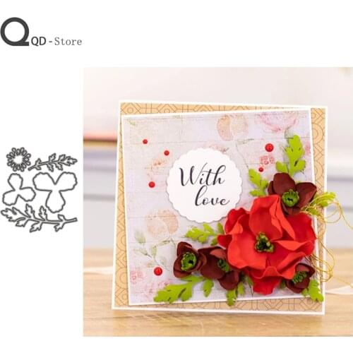 Flower Leaves Cutting Dies Stamps Dies Scrapbooking Mold Cut Handmade Tools DIY Greeting Card Craft Decoration New Dies for 2020