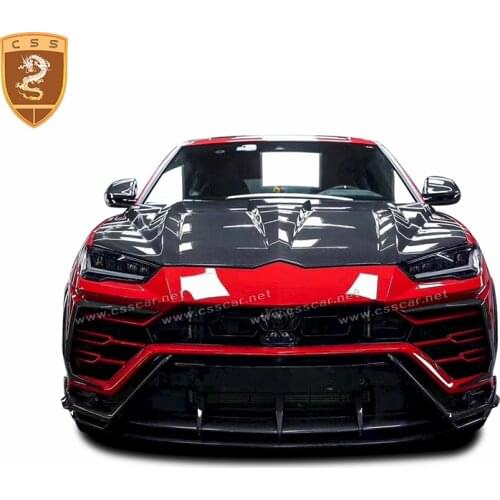 For Lamborghini Urus Full Carbon Front Hood TOPCAR Style High Quality Carbon Fiber Engine Hood Covers