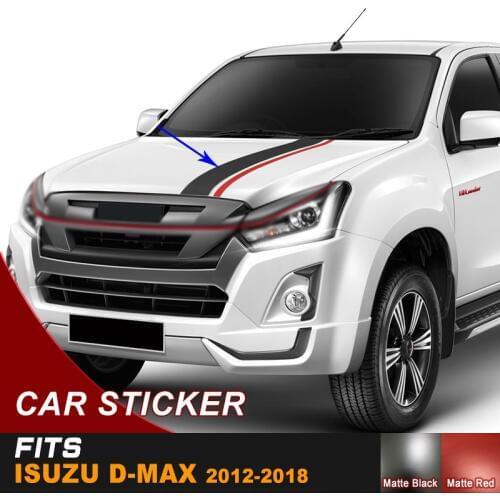 Dmax hood car sticker off road vinyl graphics sticker for dmax 2012 2013 2014 2015 2016 2017 2018
