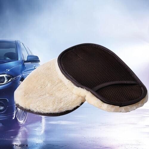 1Pcs Fleece Car Cleaning Mitt Washing Gloves Car Washing Tools Super Soft Car Cleaning Grooming Glove Brush Car Accessories