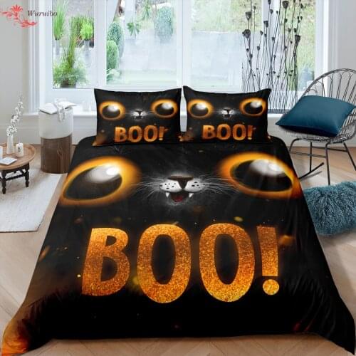Cats Pattern Duvet Covers Set Bedding Set For Adult Kids Bed Set Bedclothes Kitty Bed Cover 90/135/150 Bed Single Twin King Size
