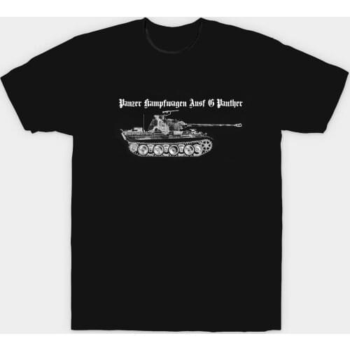 Summer Hot Sale Men T-Shirt Panther Tank T Shirt German Werhmacht Waffen Cotton O-Neck Short Sleeve Mens T Shirt New Size S-3XL