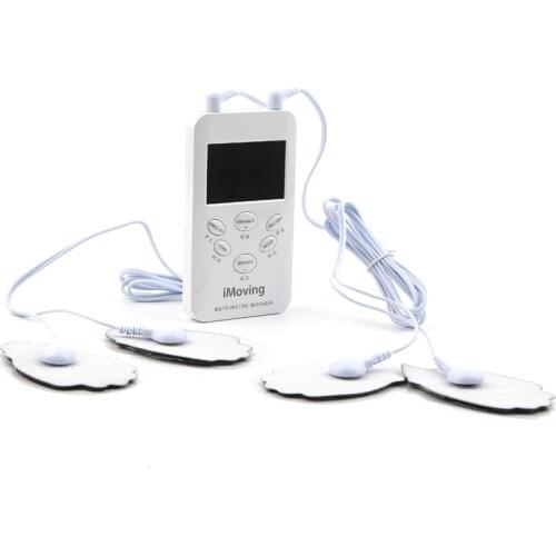 Color Screen Massage 8 Modes Digital Instrument Meridian Acupuncture Double Output Pulse Stimulator Massager Electric