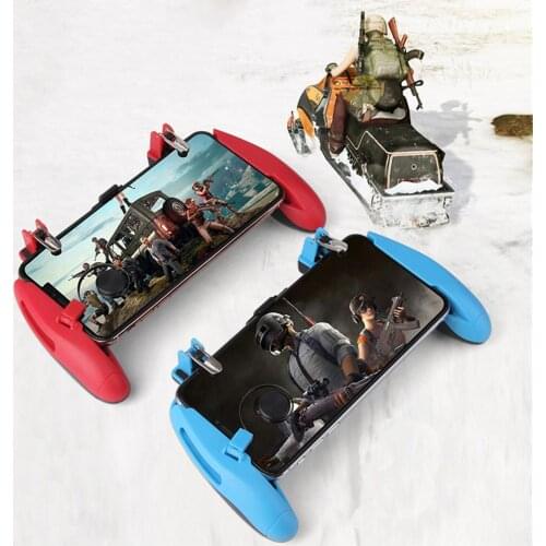 Mobile Gamepad Controller Stretchable Game Joystick For PUBG Game Fire Button Aim Key Shooter Trigger With Phone Holder