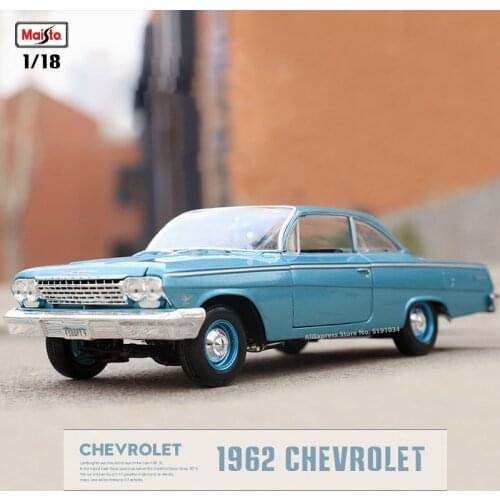 Maisto 1:18 1962 Chevrolet BELAIR car alloy car model simulation car decoration collection gift toy Die casting model boy toy
