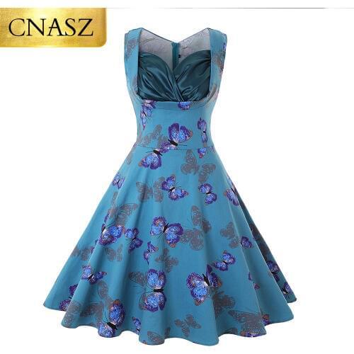 New Fashion Many Color Sexy Dress Vintage V-Neck A-Line Dress