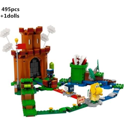 2021 NEW Super Marios Guarded Fortress Expansion Set Building Blocks Classic Movie Model Kit Compatible With Bricks Kids Toys