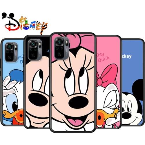 Mickey Minnie Couple for Xiaomi Redmi Note 10 10S 9 9T 9S 9Pro Max 8T 8Pro 8 7 6 5 Pro 5A 4X 4 Soft Black Phone Case