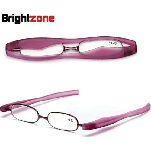 Folding Men Elegant Portable 360 Degree Rotation Comfortable Resin Super Light Presbyopia Women Reading Glasses Oculos Gafas