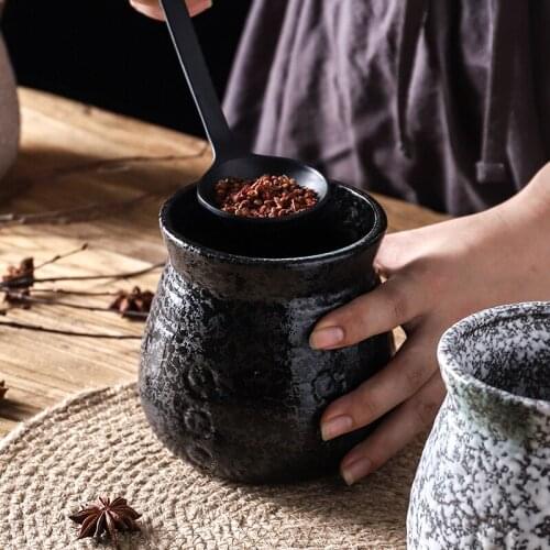 Japanese style retro chopsticks tube ceramic kitchenware tableware spoon barrel container chopsticks