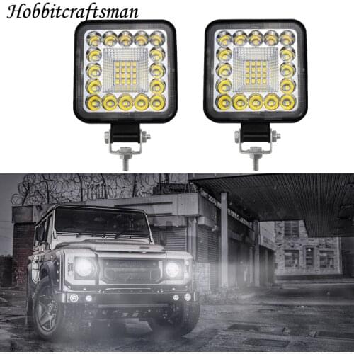 Car LED Bar Worklight 96W Offroad Work Light 12-24V Light Fog Lamp 4x4 LED Tractor Headlight Bulbs Floodlight for Truck ATV 4 i