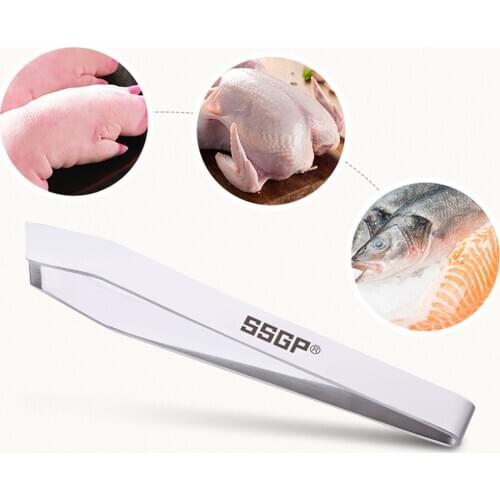 Hair Tweezers Stainless Steel Poultry Pig Hair Removal Clamp Fishbone Pliers