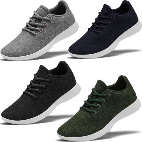 Premium Paperplanes Lace Up Natural Wool Light Weight Breathable Shoes Sneakers-PP1501