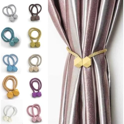 Magic Cube Curtain Tieback Magnetic Curtain Tieback Buckle Clip Hanging Ball Curtain Holders Hooks Curtain Accessories