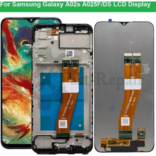 For Samsung Galaxy A02s A025 LCD With Frame Display Touch Screen Digitizer For Samsung A02s A025M A025F/DS A025G/DS A025M LCD