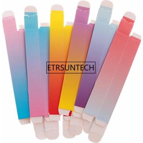 1000 Pieces/Lot 16*16*103mm Mini Cute Colorful Parper Boxes For Perfume Bottle &Empty Gift Case For Packaging Tool F1799