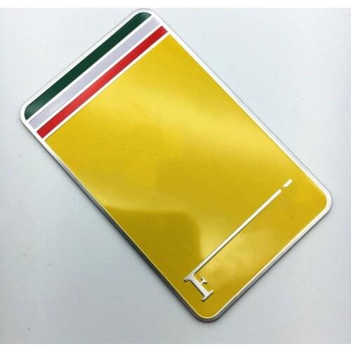 2pcs car sticker aluminum Fender Side Badge Sticker For Ferrari personality 458 F430 599 FF ENZO SJ