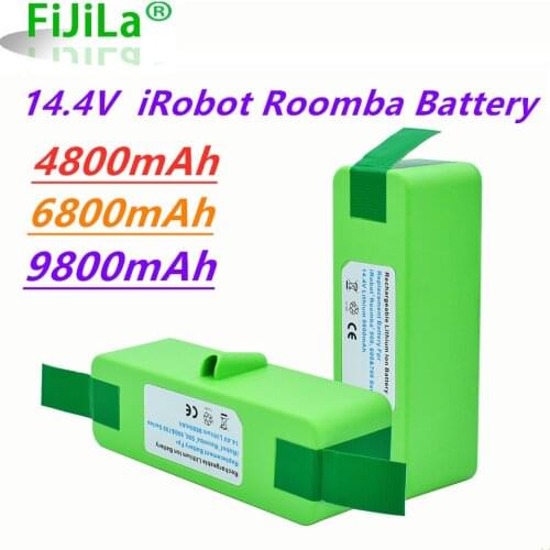 2021 14.4V 4.8Ah/6.8Ah/9.8Ah/ Lithium Rechargeable Battery For iRobot Roomba 500 600 700 800 Series 560 620 650 700 770 780 880