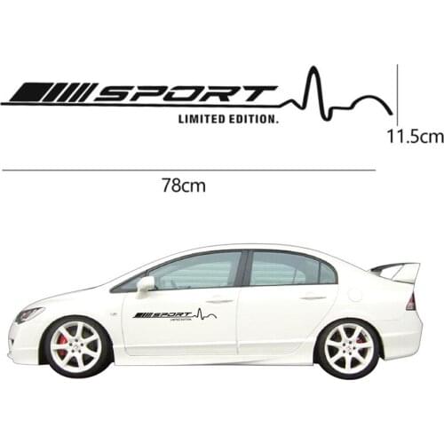 78x 11.5cm Racing Vinyl Decal Stickers car Door Stickers for Mercedes Benz W204 W205 C63 C117 W176 A45 CLA45