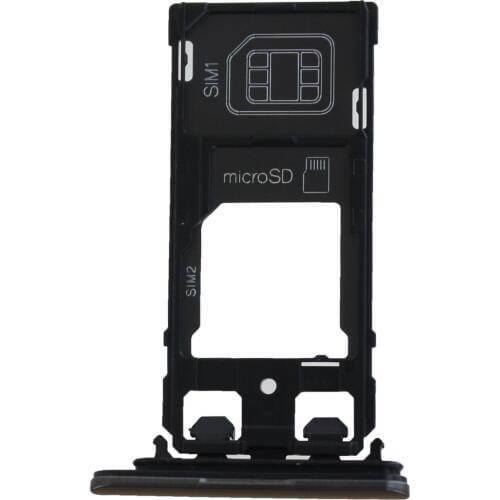 For Xperia X Preformance F8132 Dual SIM And Micro SD Memory Card Tray Holder With Silver/Black/Lime Gold/Rose Gold Color Cover