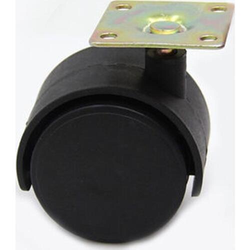 Wheel Wheel Free Wheel Wheel Wheel Wheel Furniture Caster Wheel Cabinet No Brake Nylon Flat Wagon Wheel 5pcs/lot