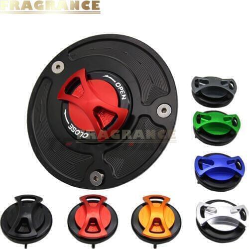 For Suzuki GS500 CNC Fuel Gas Tank Cap Cover Aluminum Keyless Motorcycle Accessories All years