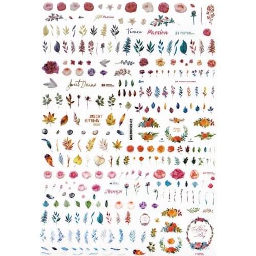 MG200322-02 MG191021-04 Plant flower 3D Back glue Nail decal Nail sticker Nail decoration Nail art Nail tool Nail ornament