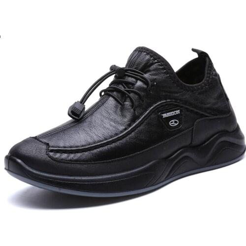 2021 Mens Artificial Leather Sneakers Spring Summer Casual Kitchen Shoes Black Slip on Chef Shoes Waterproof Oilproof