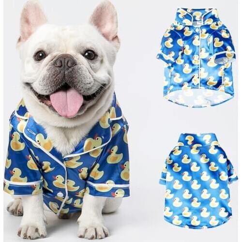 Dog Clothes Pet Cats Yorkies Shirt Pajamas French Bulldog Cachorro Corgi Chihuahua Pomeranian Pug Spitz Small Dogs Free Shipping