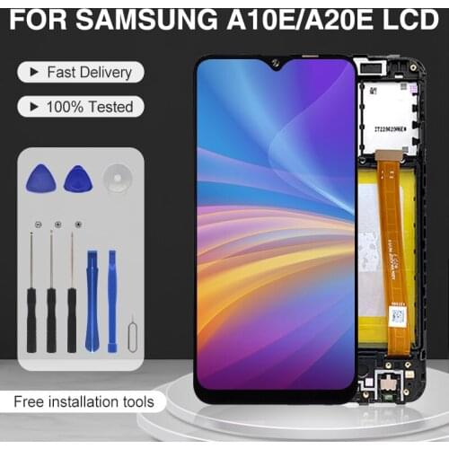 Catteny For Samsung Galaxy A10E Lcd With Touch Panel Screen Digitizer A202 Assembly A20E Display Free Shipping With Frame