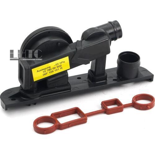 OEM Genuine Oil Separator PCV Pressure Control Valve & Gasket For V W Audi 2.0L 06F129101R